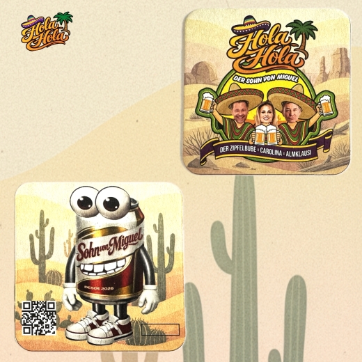 Hola Hola, Der Sohn von Miguel Die offiziellen Bierdeckel 2026
