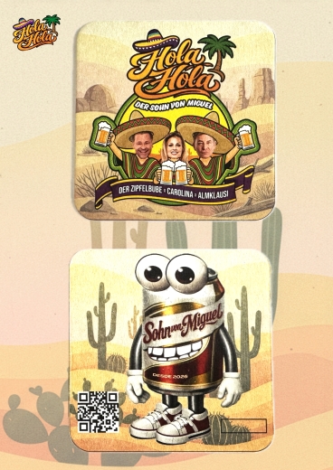 Hola Hola, Der Sohn von Miguel Die offiziellen Bierdeckel 2026